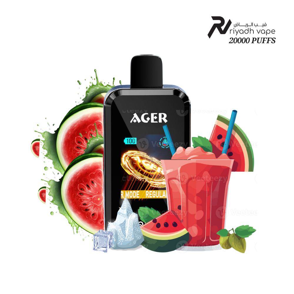 AGER SQ 20000 Puffs Disposable Vape - Lush Ice - Riyadh Vape Shop