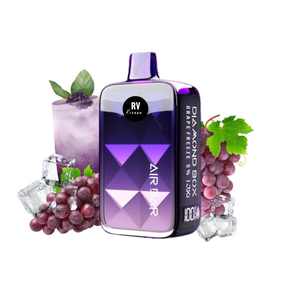 Air Bar Diamond Box 20000 Puff Disposable Vape - Grape Freeze - Riyadh Vape Shop 