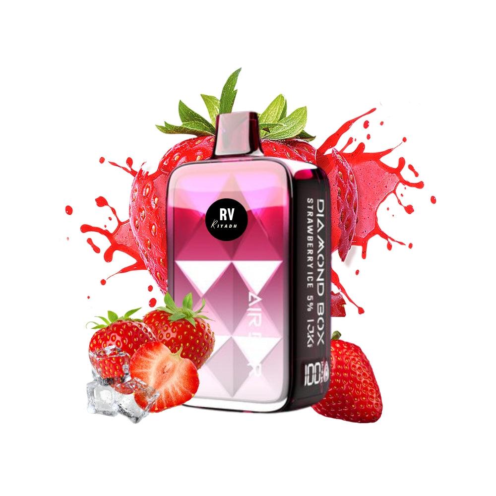 Air Bar Diamond Box 20000 Puff Disposable Vape - Strawberry Ice - Riyadh Vape Shop 