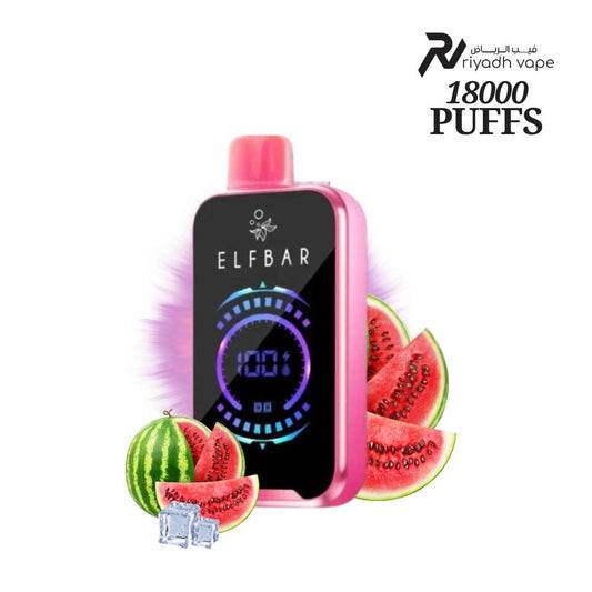 ElfBar FS18000Puffs Disposable Vape - Watermelon Ice - Riyadh Vape Shop 