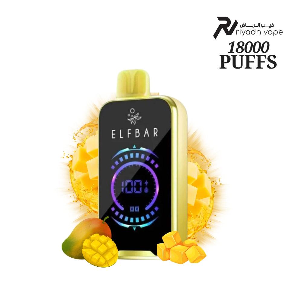 ElfBar FS18000 Puffs Disposable Vape - Double Mango - Riyadh Vape Shop 