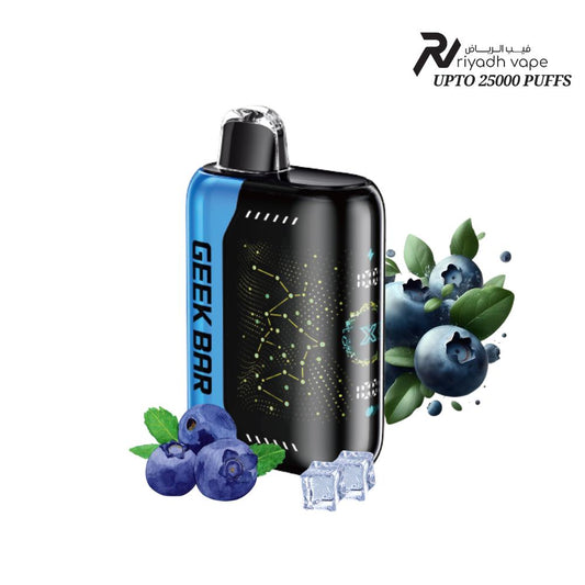 GEEK BAR PULSE X 25,000 Puffs Disposable Blueberry Ice Saudi Vape Riyadh