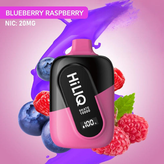 HiLIQ Skate 10000 Puff Disposable Vape - Blueberry Raspberry 20 MG - Riyadh Vape Shop 