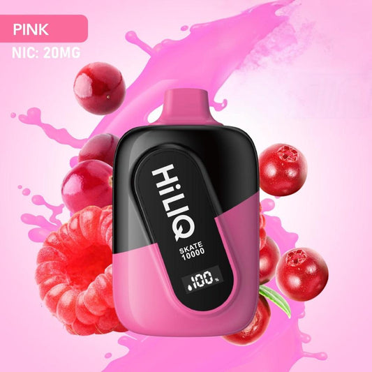 HiLIQ Skate 10000 Puff Disposable Vape - Pink 20 MG - Riyadh Vape Shop 