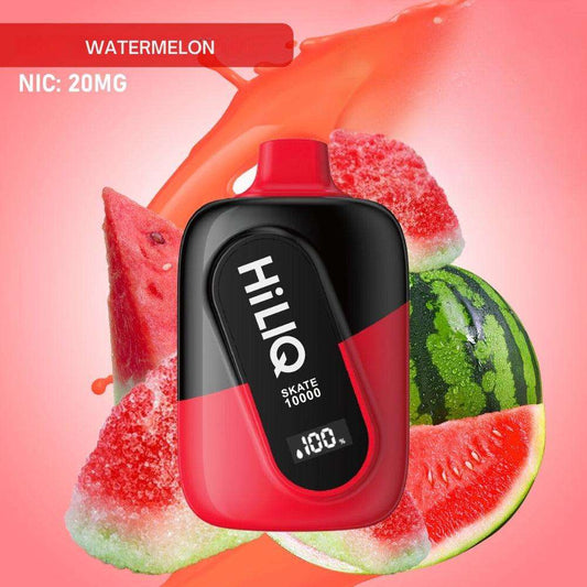 HiLIQ Skate 10000 Puff Disposable Vape - Watermelon 20 MG - Riyadh Vape Shop 