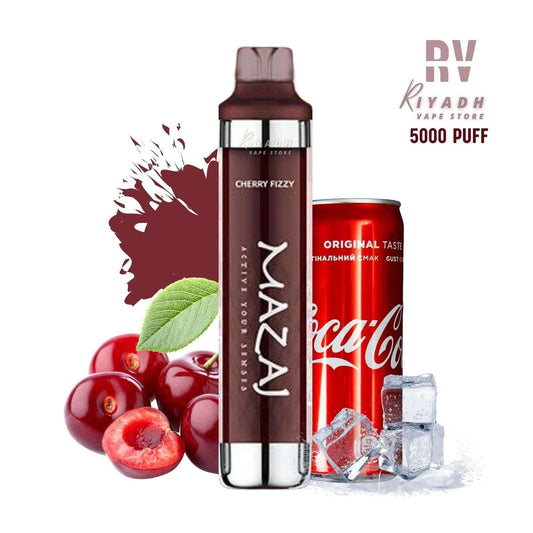 MAZAJ 8000 Puff Disposable Vape – Cherry Fizzy - Vape Riyadh - Riyadh Vape Shop 