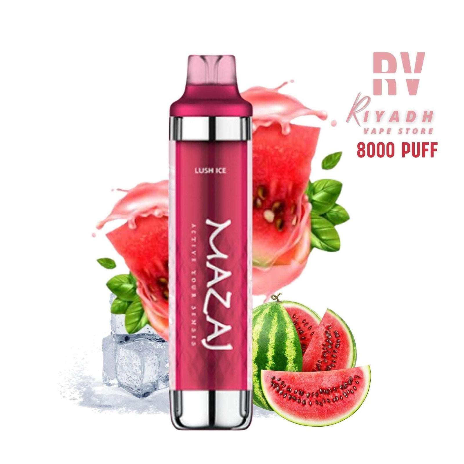 MAZAJ 8000 Puff Disposable Vape – Lush Ice - Vape Riyadh - Riyadh Vape Shop 