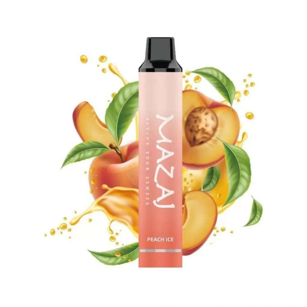 MAZAJ –  PEACH ICE Disposable E-Cig (3000 puff) 50mg - Saudi Riyadh Vape Shop - Riyadh Vape Shop 