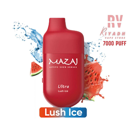 MAZAJ Ultra 7000 Puff Disposable Vape – Lush Ice - Vape Riyadh - Riyadh Vape Shop 