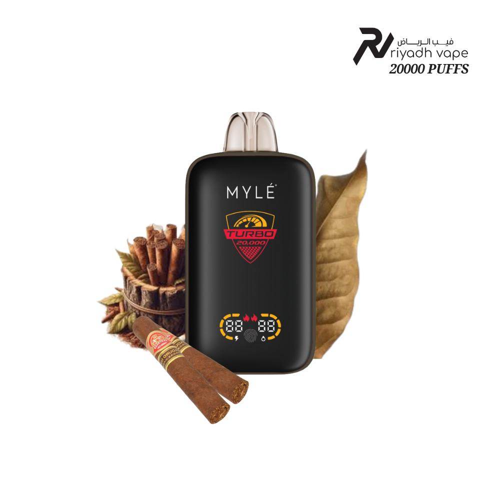 MYLE Turbo 20000 Disposable Vape - Cuban Tobacco - Riyadh Vape Shop