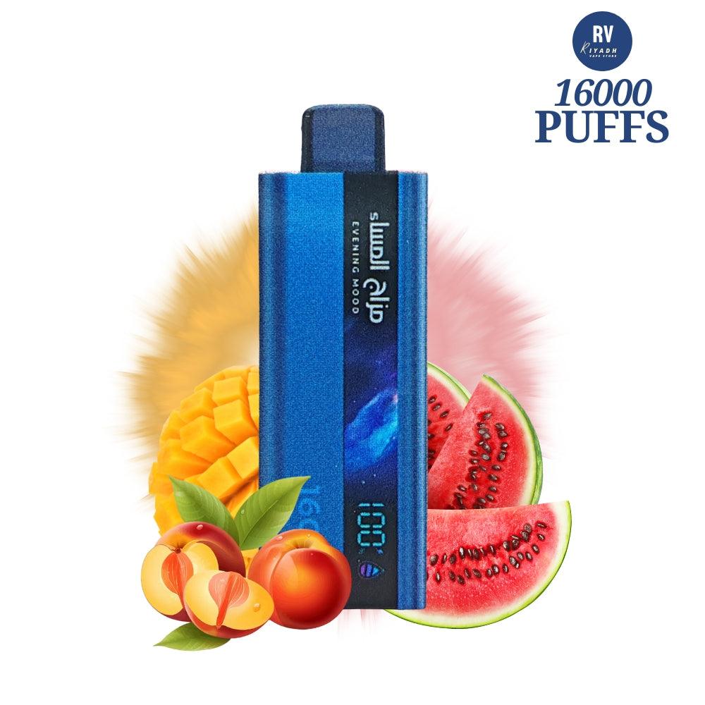 Mazaj Al Masa 16000 Puff Disposable Vape - Mango Peach Watermelon - Riyadh Vape Shop 