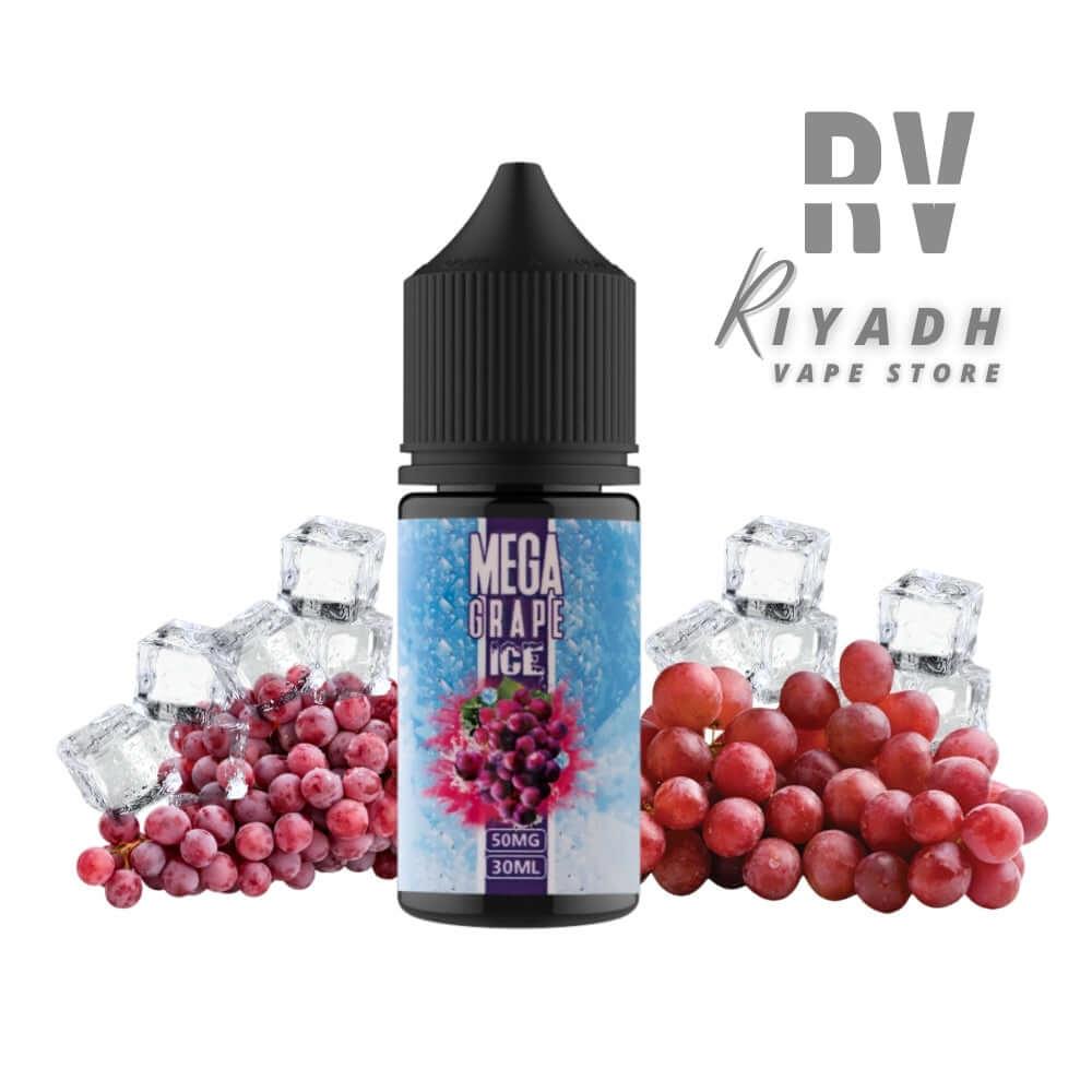 Mega Grape Ice Salt Nic  E-Liquid Vape Juice 30MG & 50MG - Riyadh Vape Shop - Riyadh Vape Shop 