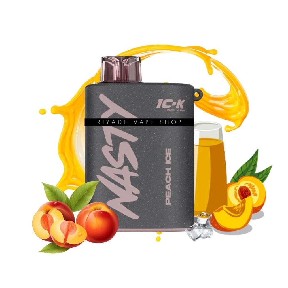 Nasty 10-K Splash 10000 10K Puff Peach Ice Disposable Vape - Riyadh Vape Shop 