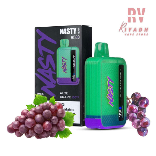 Nasty Bar 8500 Puffs Aloe Grape Disposable Vape - Vape Riyadh - Riyadh Vape Shop 