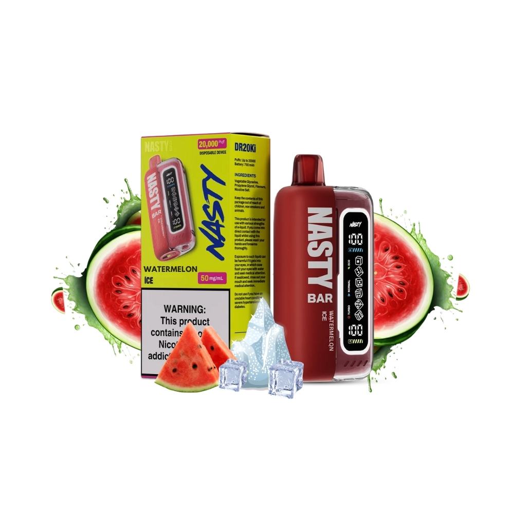 Nasty Bar Disposable Vape 20000 Puffs DR20Ki - Watermelon Ice - Riyadh Vape Shop