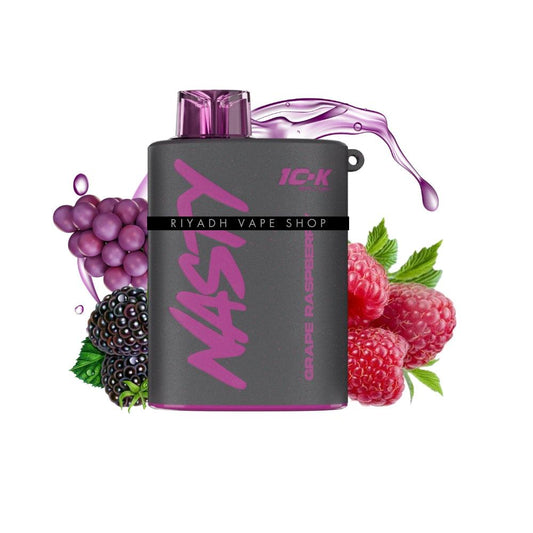 Nasty I0-K Splash 10000 10K Puff Grape Raspberry Disposable Vape - Riyadh Vape Shop 