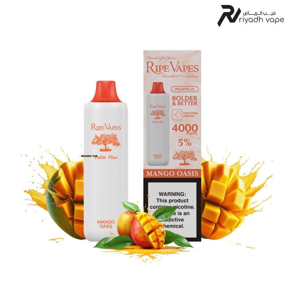 RipeVape Palm Plus 4000 Puff Disposable Vape - Mango Oasis - Riyadh Vape Shop