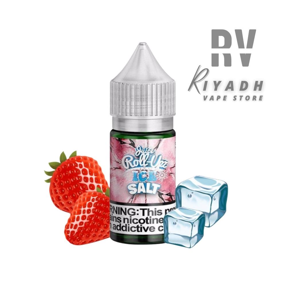 Rollup Strawberry Ice SaltNic E-Juice = رول أب سولت نيك الفراولة - Riyadh Vape Shop 