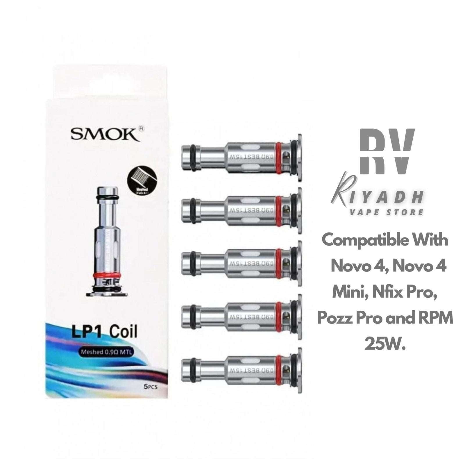 Smok LP1 Replacement Coil for Novo4 and Rpm25 - Vape Riyadh - Riyadh Vape Shop 