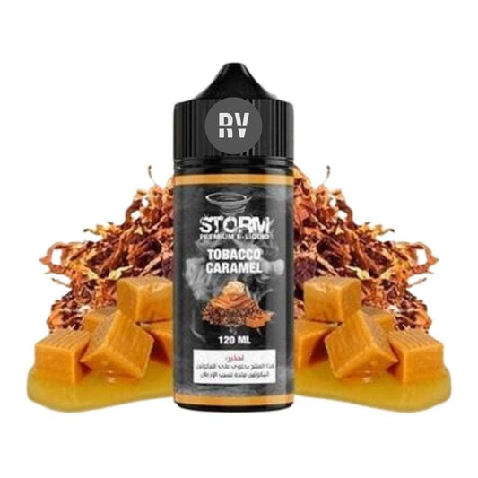 Strom Caramel Tobacco 120ML (3-6-12-18 MG) Vape Riyadh - Riyadh Vape Shop 