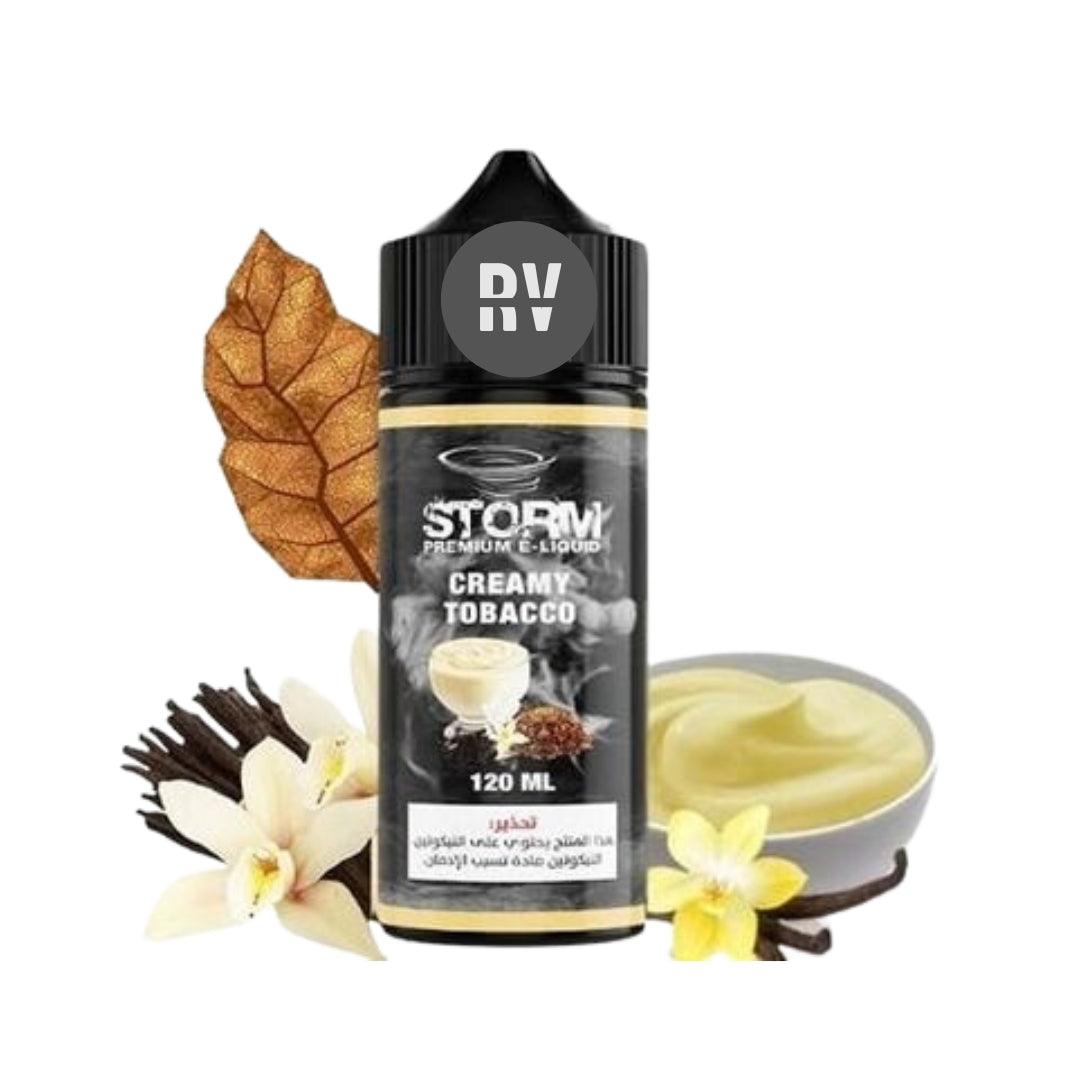 Strom Creamy Tobacco 120ML (3-6-12-18 MG) Vape Riyadh - Riyadh Vape Shop 