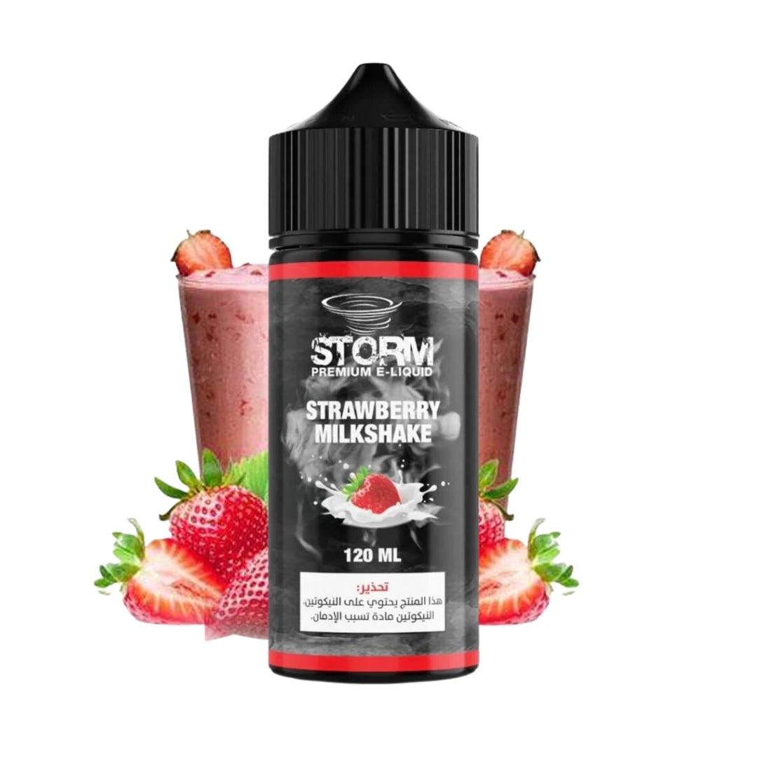 Strom Strawberry Milkshake 120ML 3Mg - Vape Riyadh - Riyadh Vape Shop 