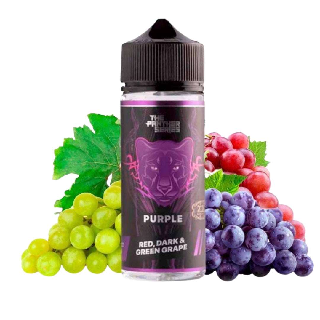 The Panther Series Purple - Red Dark & Green Grape 120ML 3Mg Vape Juice - Vape Riyadh - Riyadh Vape Shop 