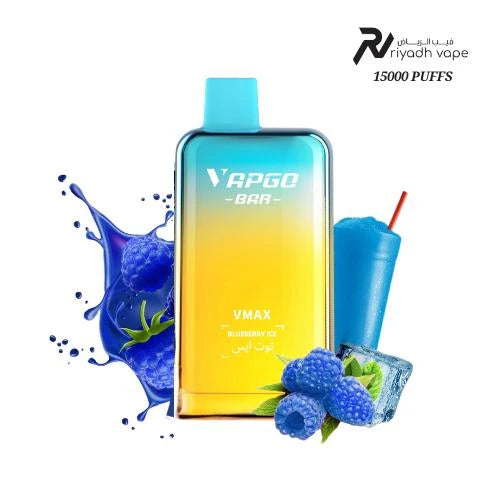 VAPGO VMAX 15000 Puffs Disposable Vape - Blue Razz Ice