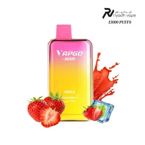 VAPGO VMAX 15000 Puffs Disposable Vape - Strawberry Ice