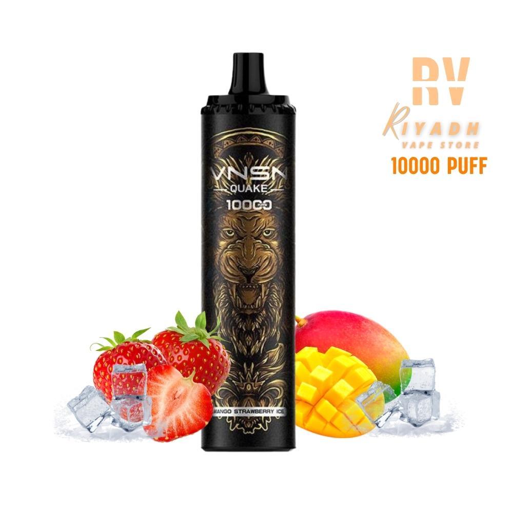 VNSN QUAKE Mango Strawberry Ice 10000 Puff Disposable Vape 50mg - Riyadh Vape Shop - Vape Riyadh - Riyadh Vape Shop -  - VNSN QUAKE Mango Strawberry Ice 10000 Puff Disposable Vape 50mg - Riyadh Vape Shop - Vape Riyadh - Riyadh Vape Shop 