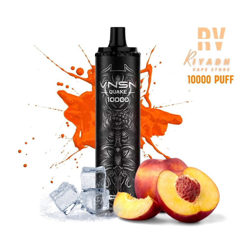 VNSN QUAKE Peach Ice 10000 Puff Disposable Vape 50mg - Riyadh Vape Shop - Vape Riyadh - Riyadh Vape Shop -  - VNSN QUAKE Peach Ice 10000 Puff Disposable Vape 50mg - Riyadh Vape Shop - Vape Riyadh - Riyadh Vape Shop 