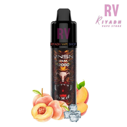 VNSN Spark 12000 Puff Peach Ice Disposable Vape - Vape Riyadh - Riyadh Vape Shop -  - VNSN Spark 12000 Puff Peach Ice Disposable Vape - Vape Riyadh - Riyadh Vape Shop 