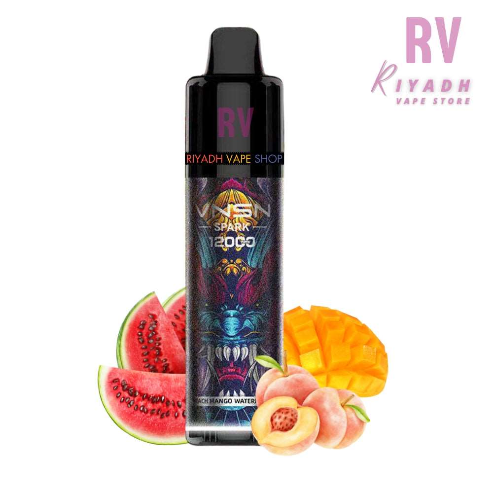 VNSN Spark 12000 Puff Peach Mango Watermelon Disposable Vape - Vape Riyadh - Riyadh Vape Shop -  - VNSN Spark 12000 Puff Peach Mango Watermelon Disposable Vape - Vape Riyadh - Riyadh Vape Shop 