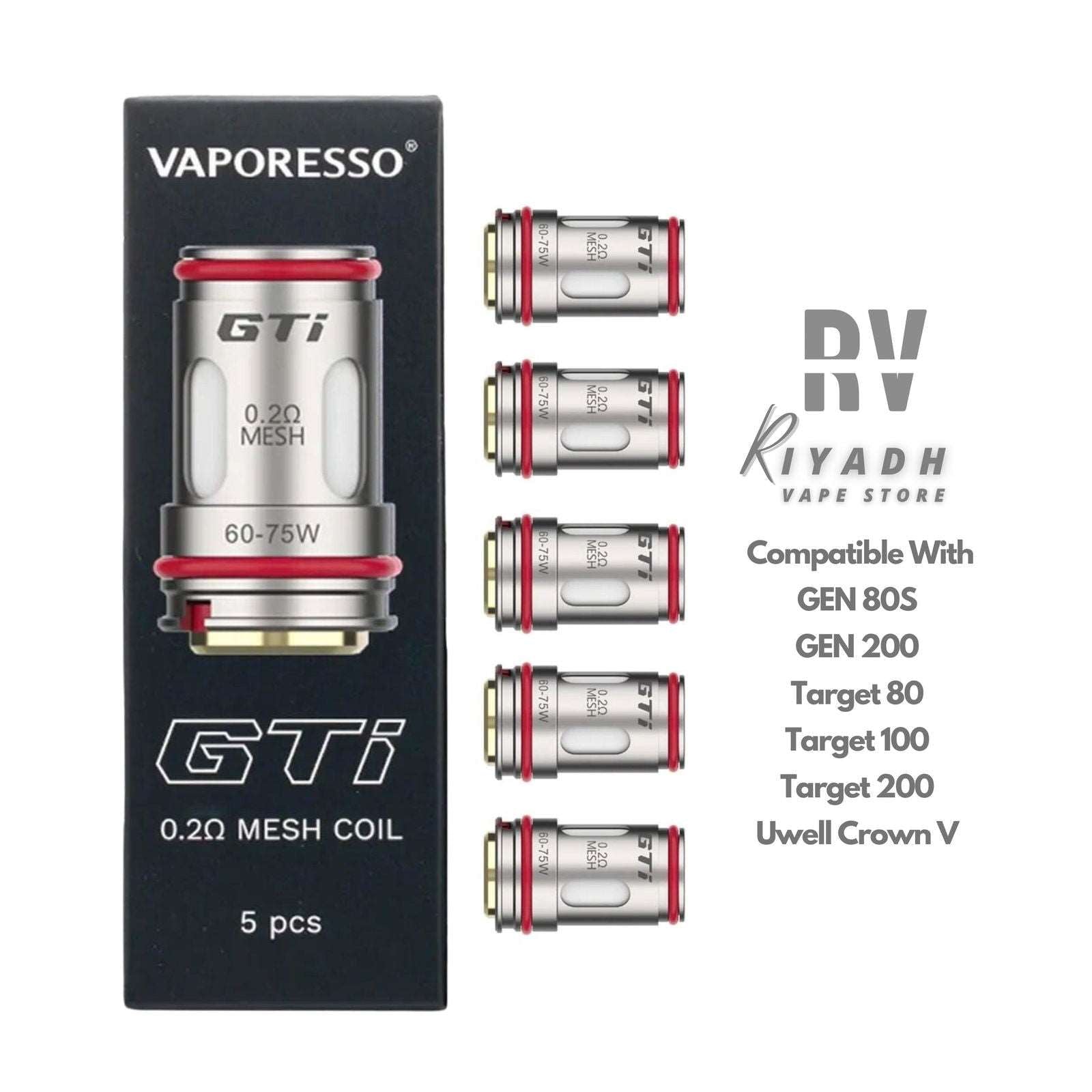 Vaporesso GTI 0.2Ω Replacement Coil - Vape Riyadh - Riyadh Vape Shop 