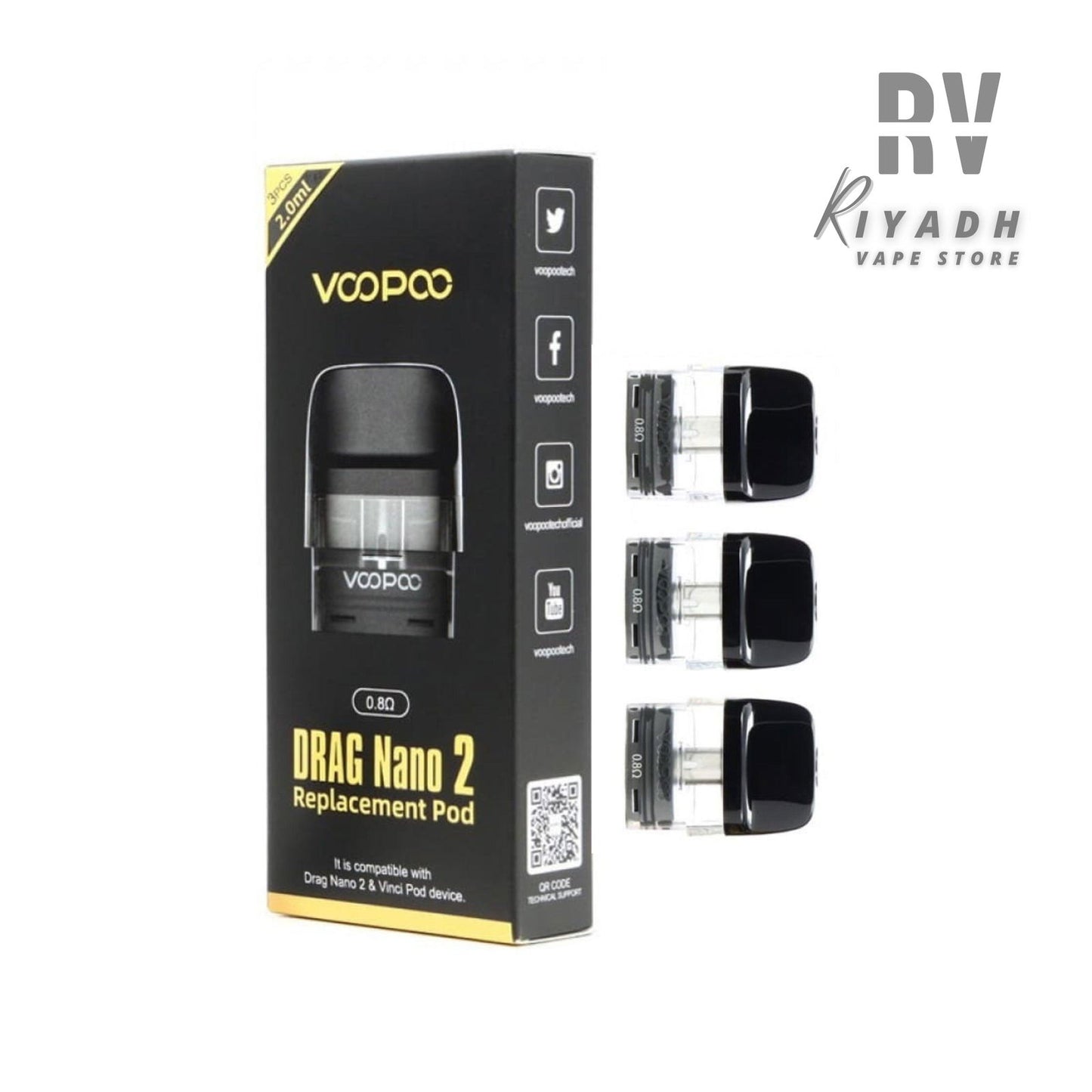 Voopoo Drag Nano 2 Replacement Pod Coil  - Vape Riyadh - Riyadh Vape Shop -  - Voopoo Drag Nano 2 Replacement Pod Coil  - Vape Riyadh - Riyadh Vape Shop 