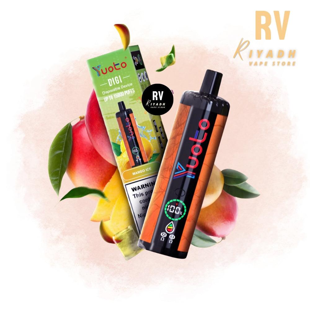 YUOTO DIGI 15000 Puffs Mango Ice Disposable Vape - Riyadh Vape Shop -  - YUOTO DIGI 15000 Puffs Mango Ice Disposable Vape - Riyadh Vape Shop 