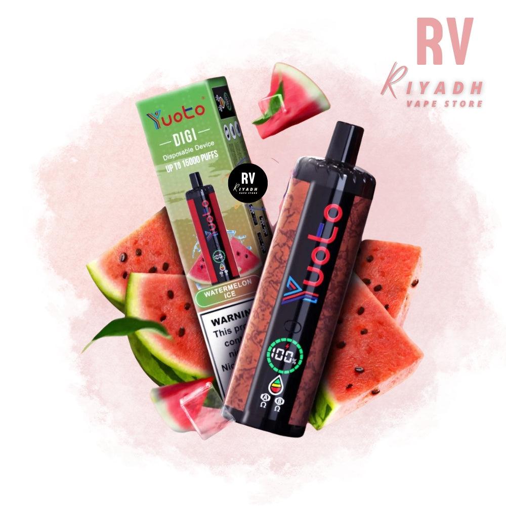 YUOTO DIGI 15000 Puffs Watermelon Ice Disposable Vape - Riyadh Vape Shop -  - YUOTO DIGI 15000 Puffs Watermelon Ice Disposable Vape - Riyadh Vape Shop 