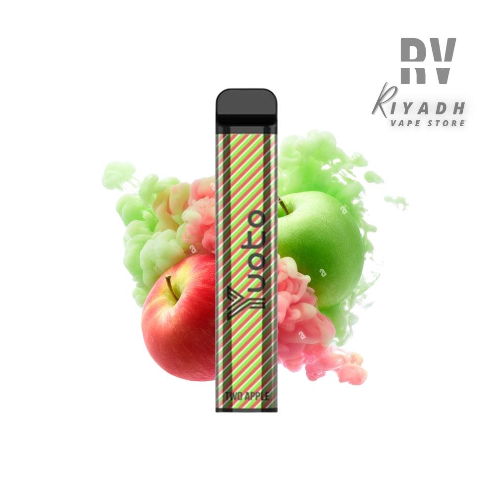 Yuoto XXL - 2500 Puff Disposable Vape Double Apple 50mg - Saudi Riyadh Vape Shop - Riyadh Vape Shop -  - Yuoto XXL - 2500 Puff Disposable Vape Double Apple 50mg - Saudi Riyadh Vape Shop - Riyadh Vape Shop 