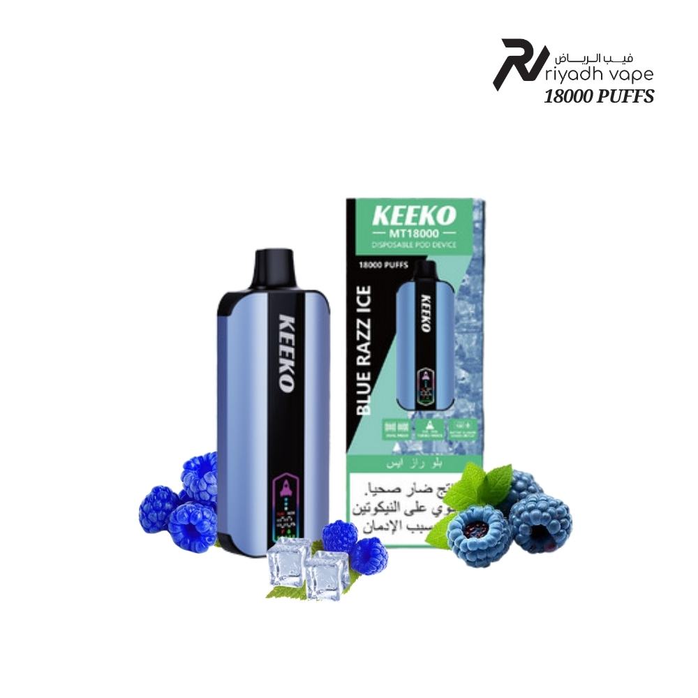 Keeko MT18000 Puffs Disposable Vape  Blue Raz Ice