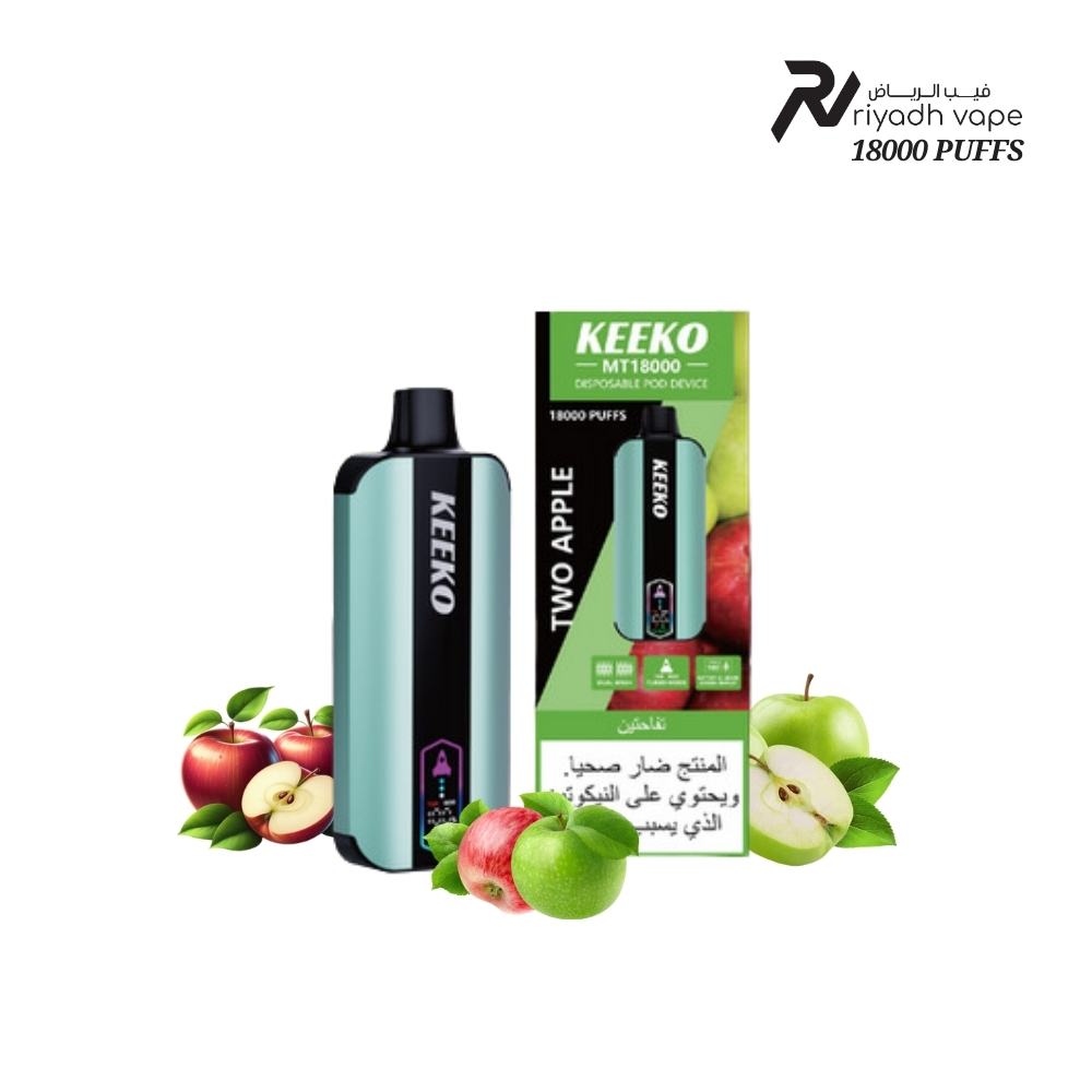 Keeko MT18000 Puffs Disposable Vape - Double Apple - Riyadh Vape Shop