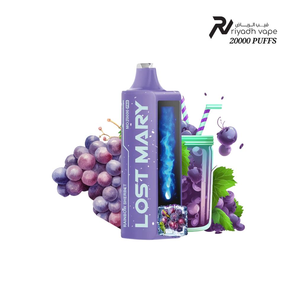 Lost Mary MO20000 Pro Grape Ice Disposable Vape - Riyadh Vape Shop