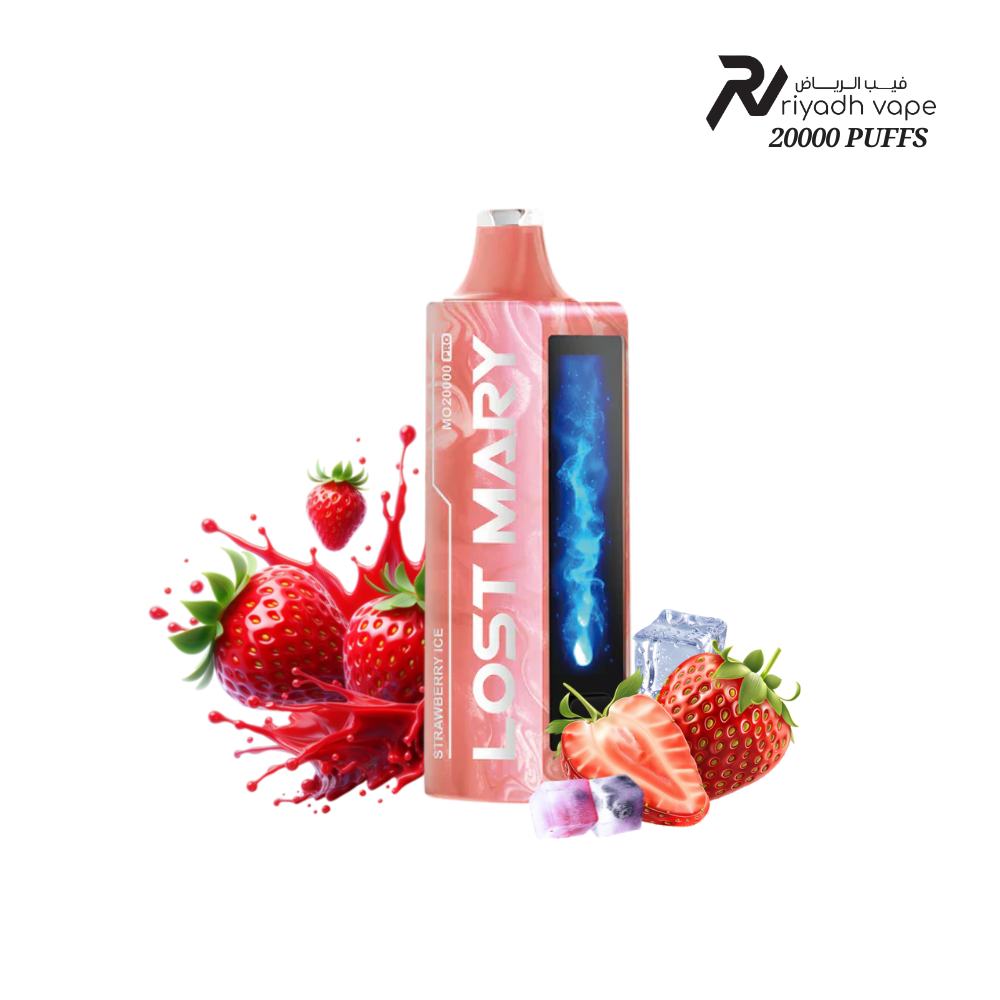 Lost Mary MO20000 Pro Strawberry Ice Disposable Vape - Riyadh Vape Shop