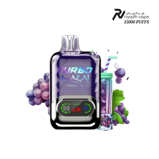 Mazaj Turbo 15000 Puff Grape Ice Disposable Vape - Riyadh Vape Shop